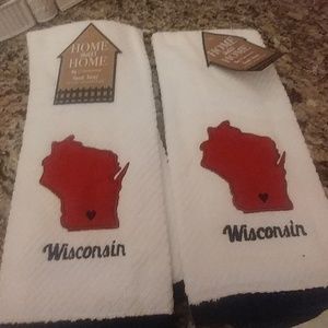 WISCONSIN Hand Towels Set of 2